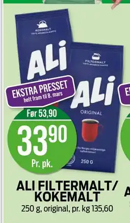 Kiwi ALI FILTERMALT/ KOKEMALT tilbud