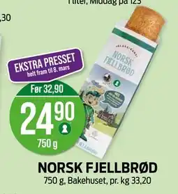 Kiwi NORSK FJELLBRØD tilbud