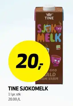 Bunnpris TINE SJOKOMELK tilbud