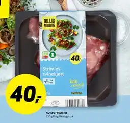 Bunnpris SVIN STRIMLER tilbud