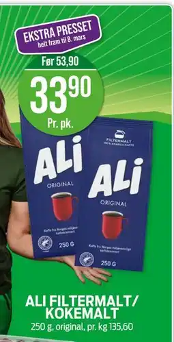 Kiwi ALI FILTERMALT/ KOKEMALT tilbud