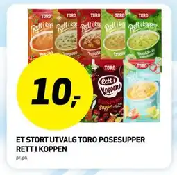 Bunnpris ET STORT UTVALG TORO POSESUPPER RETT I KOPPEN tilbud