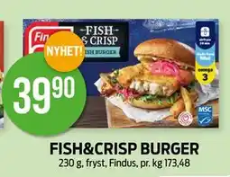 Kiwi FISH&CRISP BURGER tilbud