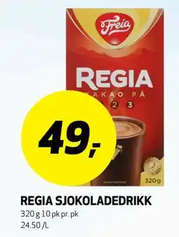 Bunnpris REGIA SJOKOLADEDRIKK tilbud