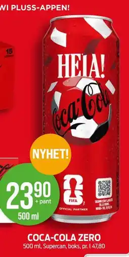 Kiwi COCA-COLA ZERO tilbud