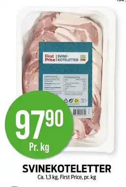 Kiwi SVINEKOTELETTER tilbud