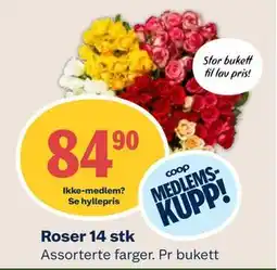 Coop Mega Roser 14 stk, Medlemspris tilbud