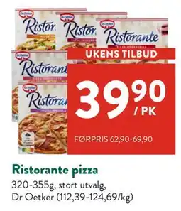 Jacobs Ristorante pizza tilbud