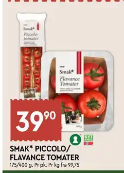 Coop Mega SMAK PICCOLO/ FLAVANCE TOMATER tilbud