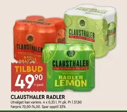 Coop Mega CLAUSTHALER RADLER tilbud