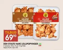 Coop Mega DEN STOLTE HANE LOLLIPOPVINGER tilbud