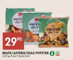 Coop Mega BEATE/ASTERIX/GULE POTETER tilbud