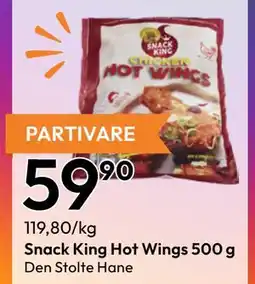 Gigaboks Snack King Hot Wings 500 g tilbud