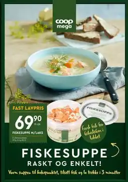 Coop Mega FISKESUPPE M/LAKS tilbud