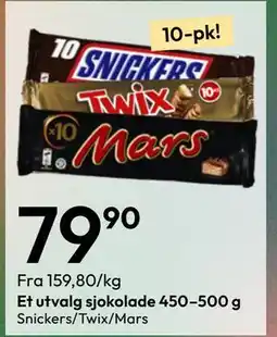 Gigaboks Et utvalg sjokolade 450–500 g tilbud