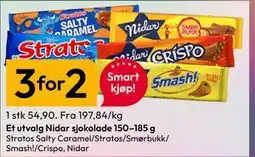 Gigaboks Et utvalg Nidar sjokolade 150–185 g tilbud