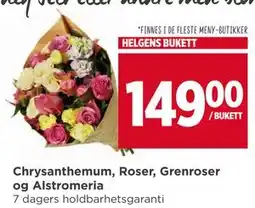 Meny Chrysanthemum, Roser, Grenroser og Alstromeria tilbud