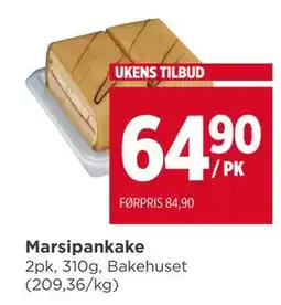 Meny Marsipankake tilbud