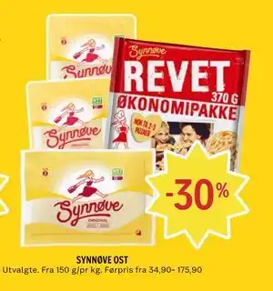 Coop Prix SYNNØVE OST tilbud