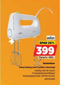 POWER Håndmikser tilbud