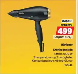 POWER Hårføner tilbud