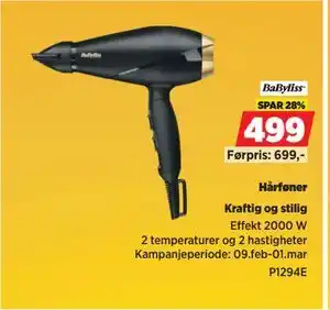POWER Hårføner tilbud