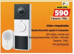 POWER Video-ringeklokke tilbud