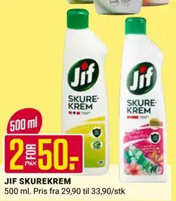 Europris JIF SKUREKREM tilbud