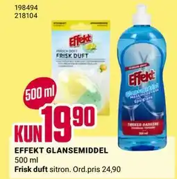 Europris EFFEKT GLANSEMIDDEL tilbud