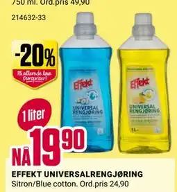 Europris EFFEKT UNIVERSALRENGJØRING tilbud