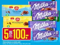 Europris FREIA/MILKA SJOKOLADE tilbud