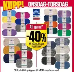 Europris Alt garn! tilbud