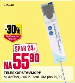 Europris TELESKOPSTØVMOPP tilbud
