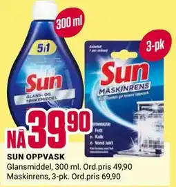 Europris SUN OPPVASK tilbud