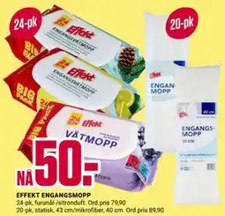Europris EFFEKT ENGANGSMOPP tilbud
