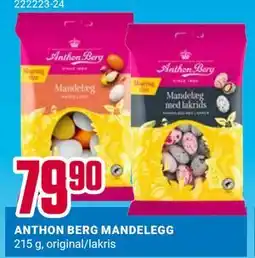 Europris ANTHON BERG MANDELEGG tilbud