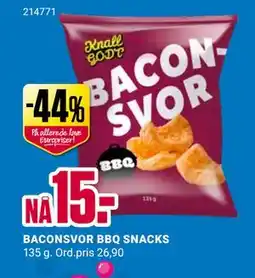 Europris BACONSVOR BBQ SNACKS tilbud