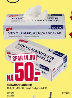 Europris ENGANGSHANSKER tilbud