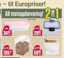 Europris All matoppbevaring! tilbud