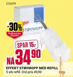 Europris EFFEKT STØVMOPP MED REFILL tilbud