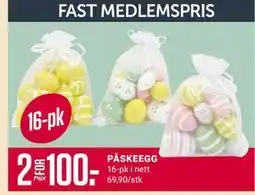 Europris PÅSKEEGG, Medlemspris tilbud