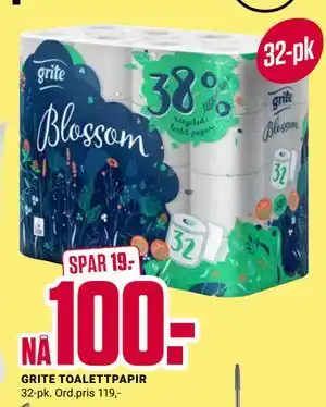 Europris GRITE TOALETTPAPIR tilbud