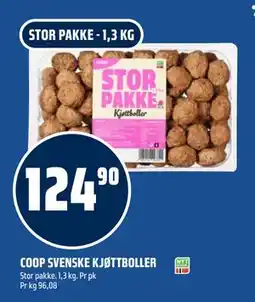 Coop Obs COOP SVENSKE KJØTTBOLLER tilbud