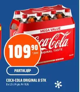 Coop Obs COCA-COLA ORIGINAL 8 STK tilbud