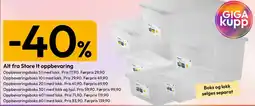 Gigaboks Alt fra store it oppbevaring tilbud