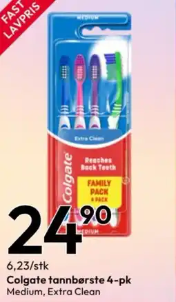 Gigaboks COLGATE Tannbørste 4-pk tilbud