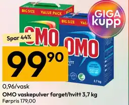 Gigaboks OMO Vaskepulver farget/hvitt tilbud
