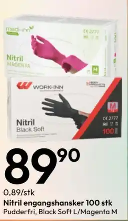 Gigaboks NITRIL Engangshansker 100 stk tilbud