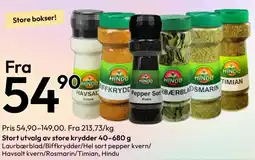 Gigaboks Stort utvalg av store krydder tilbud