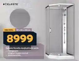 Megaflis Celeste Novello dusjkabinett satin tilbud